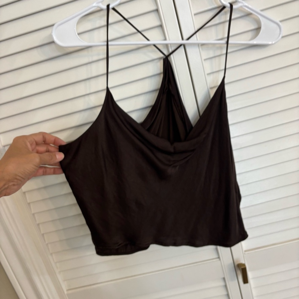 Zara brown top
